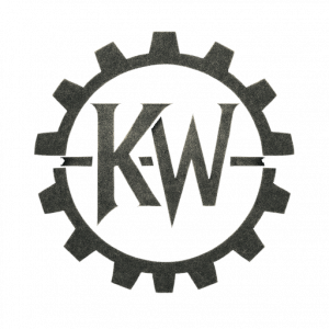 Kaltwerk quadratisches Logo mit Zahnkranz